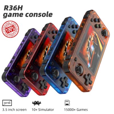 R36H original open-source handheld console with built-in 15000+games R36H handheld game console retro games