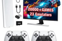 M15 4K Game Stick TV Video Game Console 64G Built-in 20000 Games Retro Handheld Game Player With Wireless Gamepad Controller