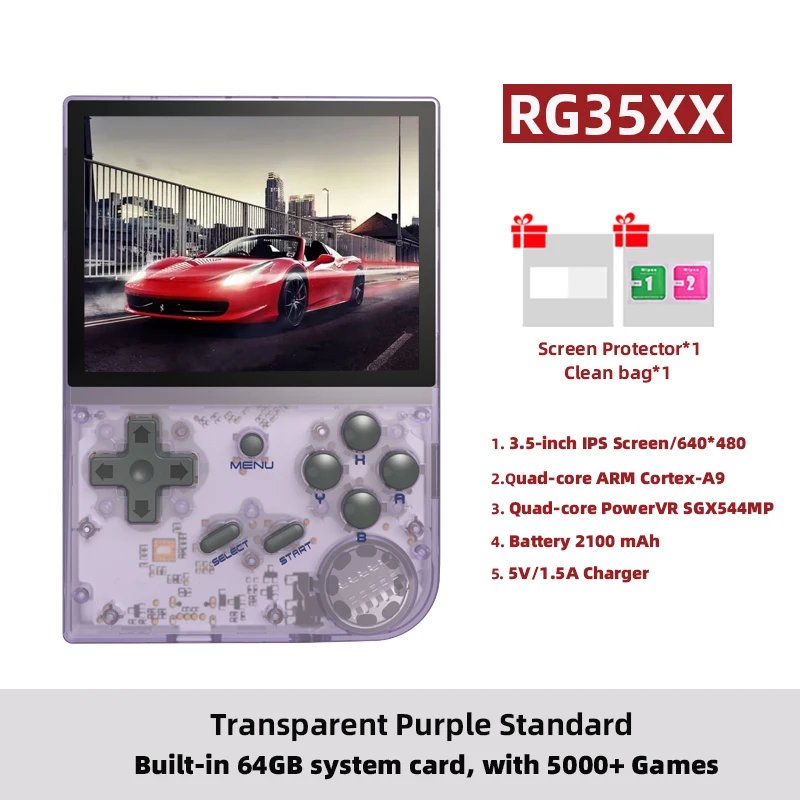 RG35XX Purple T