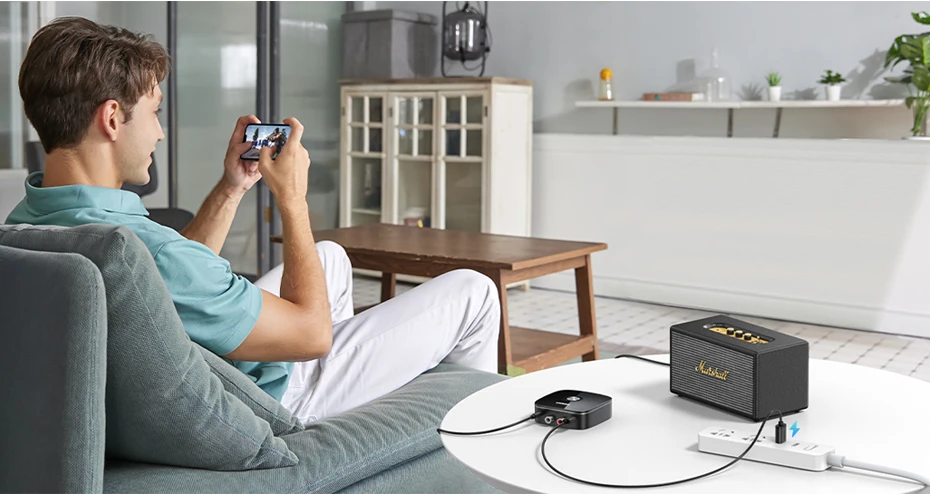 UGREEN Bluetooth RCA Receiver 5.1 aptX HD 3.5mm Jack Aux Wireless Adapter Music for TV Car 2RCA Bluetooth Audio Receiver aptX UGREEN Bluetooth RCA Receiver 5.1 aptX HD 3.5mm Jack Aux Wireless Adapter Music for TV Car 2RCA Bluetooth Audio Receiver aptX