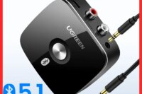 UGREEN Bluetooth RCA Receiver 5.1 aptX HD 3.5mm Jack Aux Wireless Adapter Music for TV Car 2RCA Bluetooth Audio Receiver aptX
