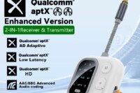 2 in 1 aptX Bluetooth Audio Receiver Transmitter aptX-Adaptive AD/HD/LL AAC 3.5MM AUX MIC HiFi Music Multipoint Wireless Adapter