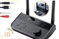Bluetooth 5.3 Audio Transmitter Receiver Wireless Music Adapter Pair 2 Devices BT 5.0 3.5mm Aux Jack RCA For TV Car PC Headphone