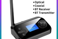 Bluetooth Audio Transmitter Receiver 3.5mm AUX Optical Coaxial Stereo Wireless Adapter DAC Converter For TV PC Car Kit Headphone