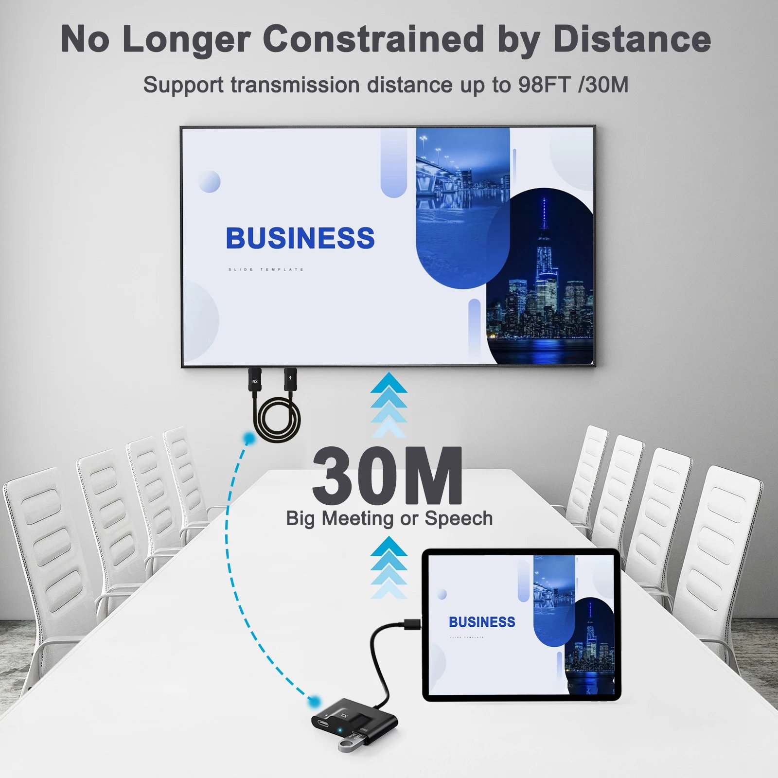 Wireless USB C to HDMI transmitter and receiver Adapter/Wireless display adapter Extender TV Suitable for iPhone 15 /Macbook - Image 5