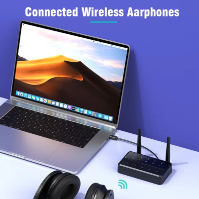 Bluetooth 5.4 Receiver Transmitter aptX HD/LL Low Latency 3.5mm AUX RCA Wireless Audio Adapter Connect two Bluetooth devices - Image 4
