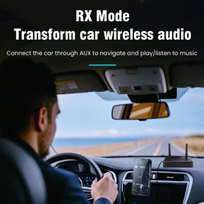 Bluetooth 5.4 Receiver Transmitter aptX HD/LL Low Latency 3.5mm AUX RCA Wireless Audio Adapter Connect two Bluetooth devices - Image 2
