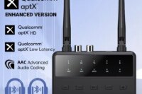 Bluetooth 5.4 Receiver Transmitter aptX HD/LL Low Latency 3.5mm AUX RCA Wireless Audio Adapter Connect two Bluetooth devices