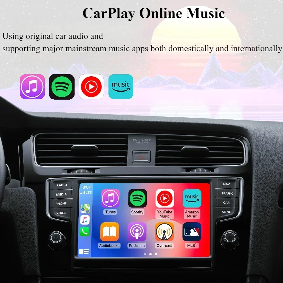 2 in 1 Wireless Carplay Adapter for Apple IOS Android Auto Smart USB Plug and Play Suitable for Most Car Models