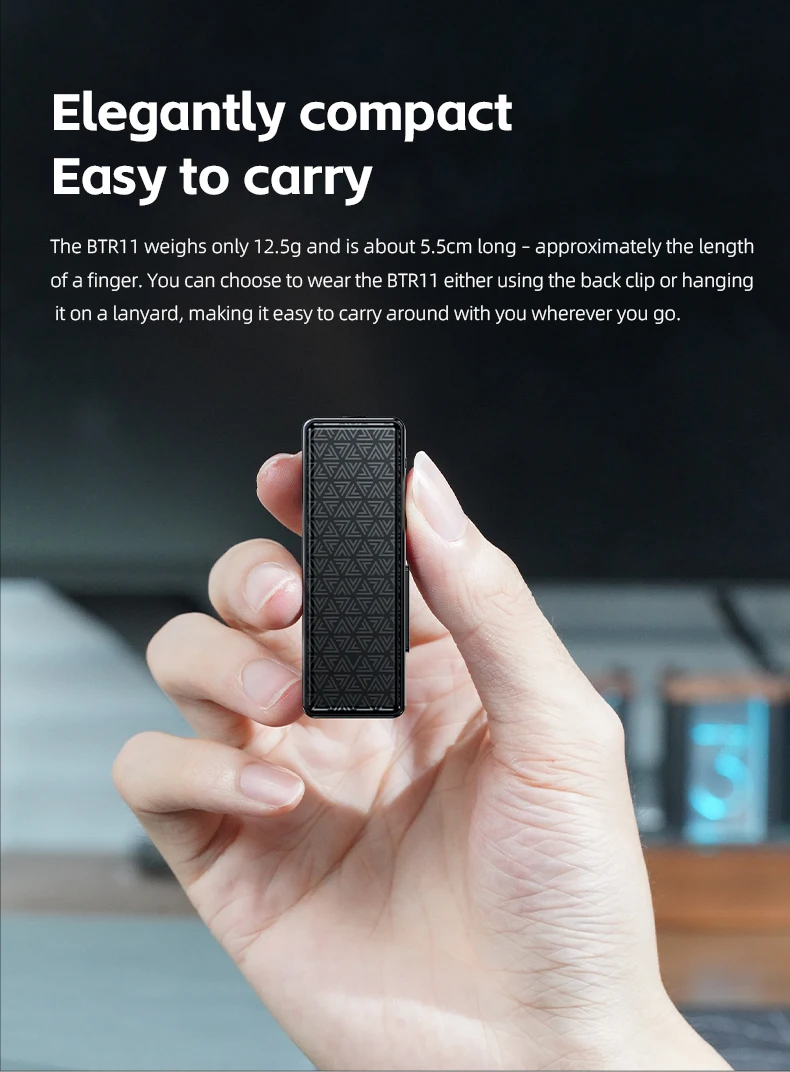 FiiO BTR11 Bluetooth 5.3 Receiver LDAC 3.5mm Wireless Audio Headphone Amplifier Adapter