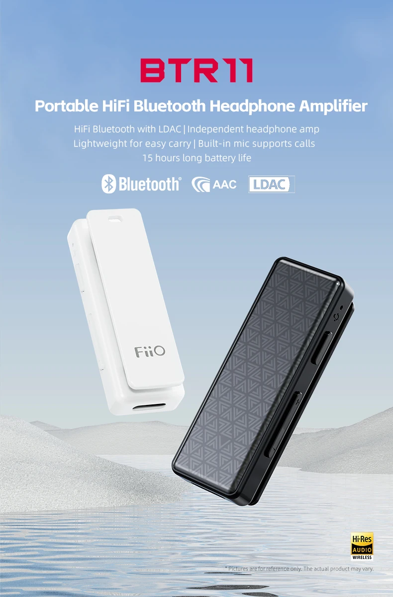 FiiO BTR11 Bluetooth 5.3 Receiver LDAC 3.5mm Wireless Audio Headphone Amplifier Adapter