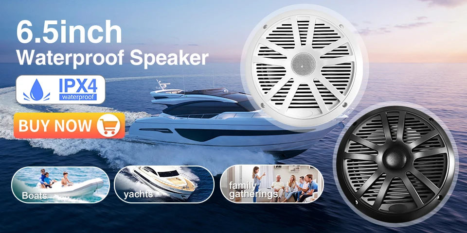Boat Radio Media Player Marine Stereo MP3 Waterproof Bluetooth Audio Radio FM AM Receiver Fit for Harvesters ATV UTV SPA RZR