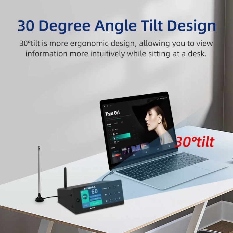 AOSHIDA BLAD-S5 Bluetooth FM Audio Reciver Bluetooth5.1 Converter 20 Meters Strong Signal RM Radio ES9038 Decoding USB DAC OPA16