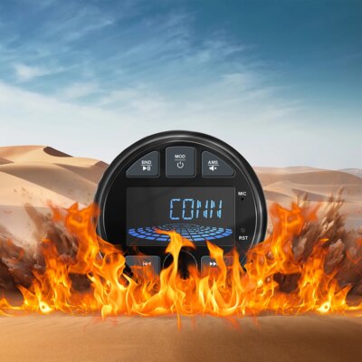 2025 Boat Radio Marine Stereo Source Media Player AM FM RDS Receiver MP3 MP4 Video Play Bluetooth AUX for ATV UTV Cart Motorcycl - Image 3