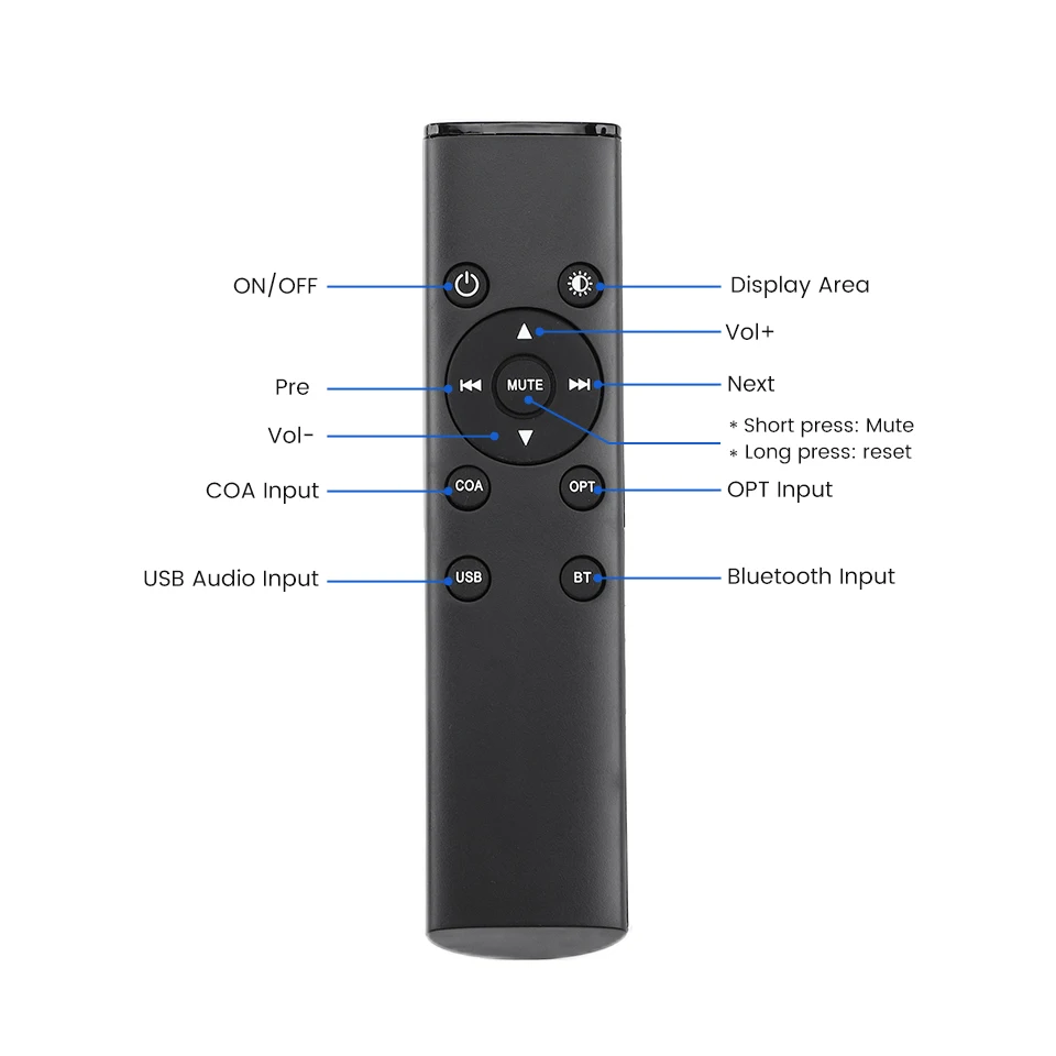 AIYIMA DAC-D5 Bluetooth 5.0 Receiver ES9038 Headphone Amplifier Decoder Supports USB APTX-HD LDAC HIFI Decoder
