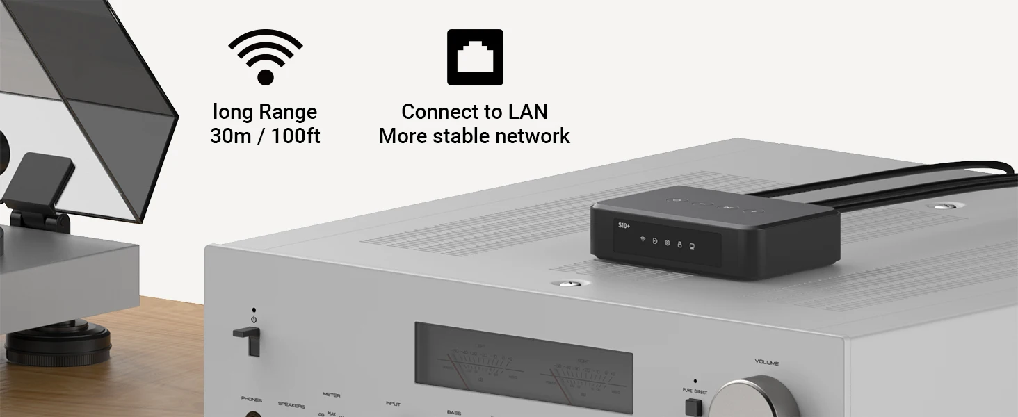 Arylic S10+ WiFi  Bluetooth 5.0 Audio Receiver, Wireless multiroom Home Stereo Music Receiver Circuit Module with Tidal Airplay