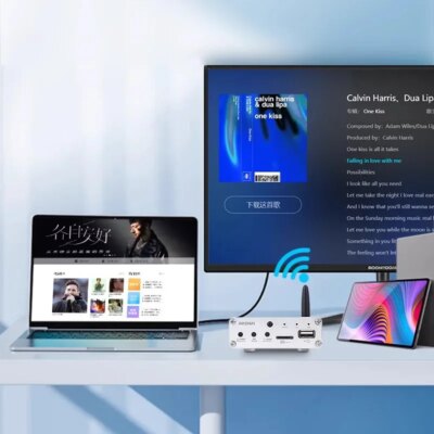 Fever hifi audio bluetooth 5.3 receiver coaxial input ES9018 decoding U disk TF card lossless player - Image 5