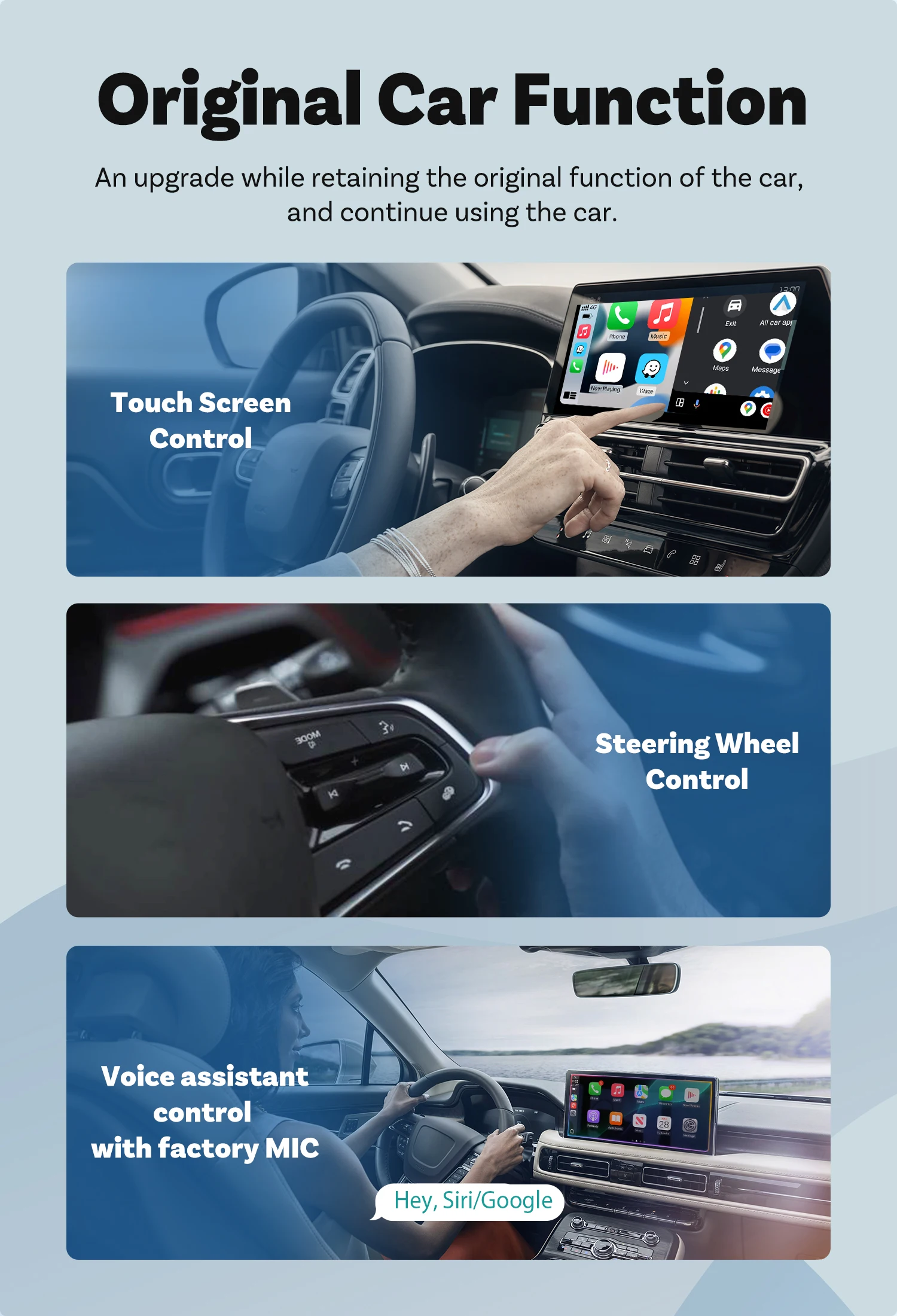 CA505-M2 Wireless 2 in 1 Car Adapter Plug and Play Dongle BT 5.4 Bluetooth Fast Connect CarPlay & Android Auto Audio Receiver
