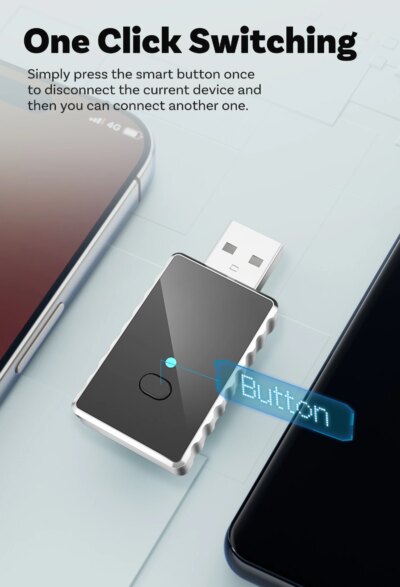 CA505-M2 Wireless 2 in 1 Car Adapter Plug and Play Dongle BT 5.4 Bluetooth Fast Connect CarPlay & Android Auto Audio Receiver - Image 3
