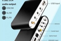 DA615H 5.1CH Audio Decoder Bluetooth 5.0 Reciever  Wireless Audio Adapter Optical Coaxial U play ARC DAC DTS AC3 Converter