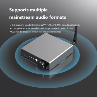 Lossless Digital Audio Decoder Bluetooth 5.3 Audio Receiver TDA1305T DAC HIFI Fever Music Turntable USB Lossless Playback - Image 3