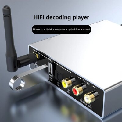 Lossless Digital Audio Decoder Bluetooth 5.3 Audio Receiver TDA1305T DAC HIFI Fever Music Turntable USB Lossless Playback - Image 2