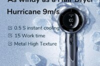 JISULIFE Mini Portable Hand Fan, 100 Wind Speeds, 5000mAh USB Battery Rechargeable, LED Digital Display, Travel,Camping,Outdoor