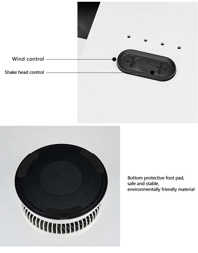 Portable Oscillating Standing Fan with Remote Controller Foldable Desk Fan Rechargeable Battery Powered Pedestal Fan for Camping