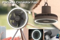 10000mAh 4000mAh Camping Fan Rechargeable Desktop Portable Circulator Wireless Ceiling Electric Fan with Power Bank LED Lighting