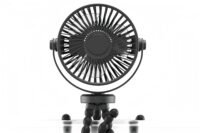 Mini Portable Stroller Fan,3 Speed Rechargeable,360° Rotate Flexible Tripod Better Cooling for Car Seat Crib Treadmill 5000mAh