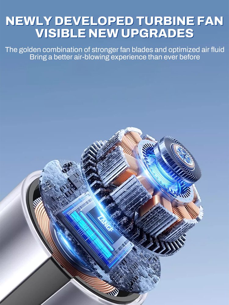 Refrigeration Handheld Fan High-speed Ice Cold Fan Electric Mini Rechargeable 3600mAh 100-level Control Portable Fan Air Cooler