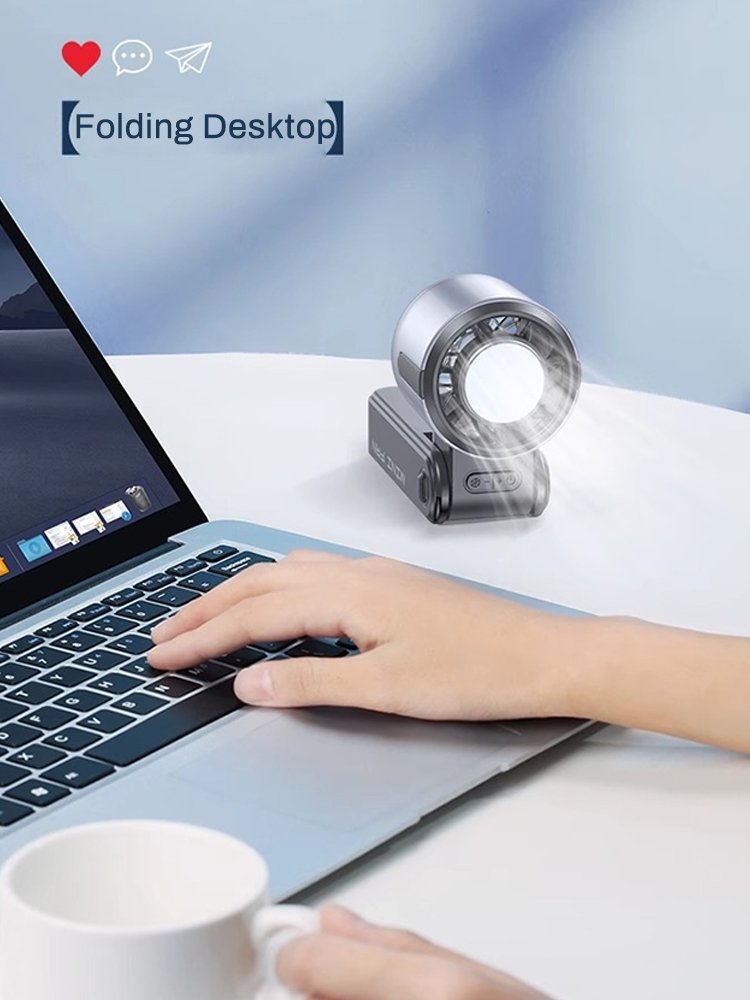 Refrigeration Handheld Fan High-speed Ice Cold Fan Electric Mini Rechargeable 3600mAh 100-level Control Portable Fan Air Cooler