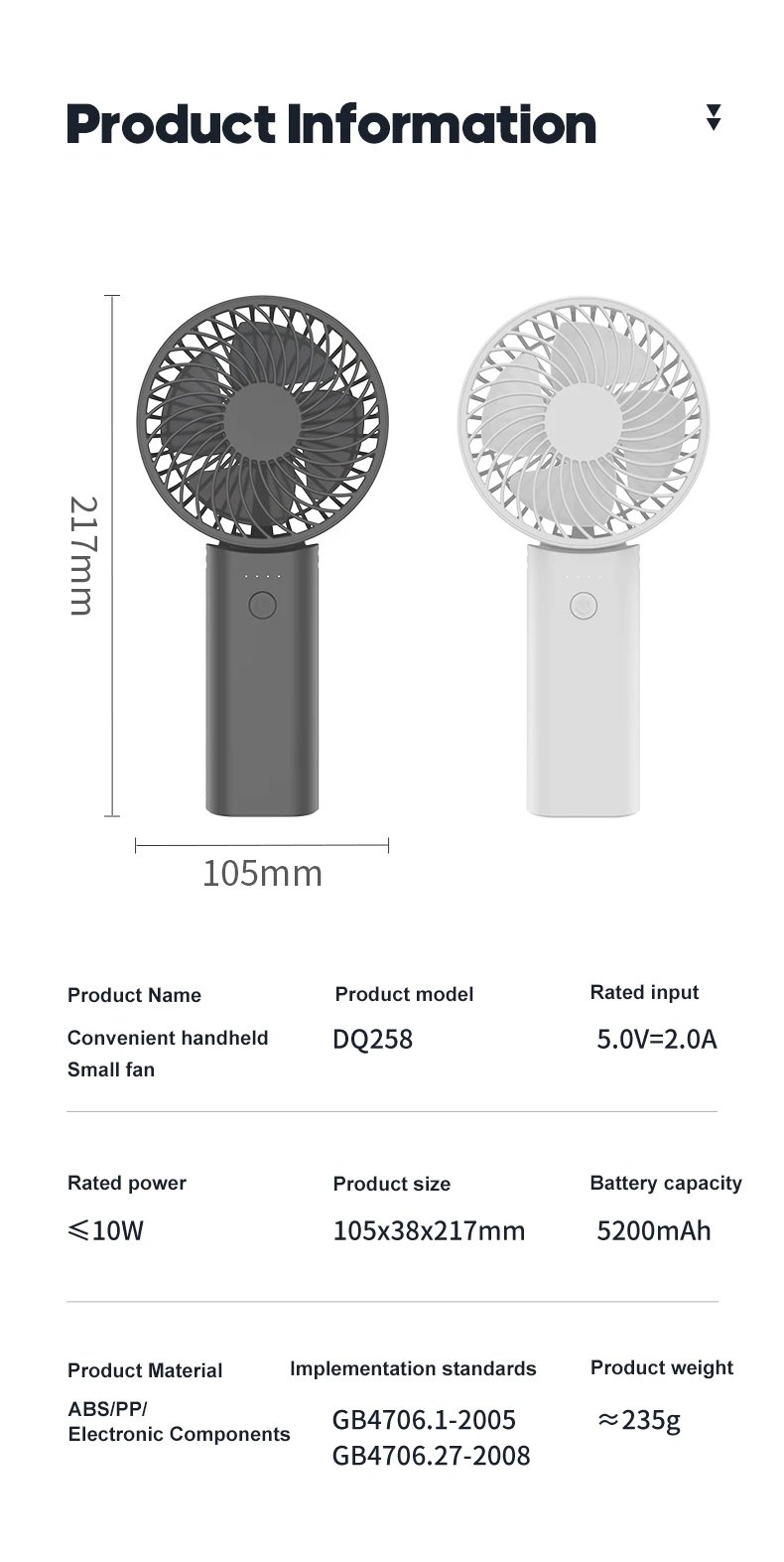 Newest Foldable Handheld Fan 4 Gear Speed Cooling Portable Fan 5200mAh Rechargeable Desk Air Circular with Dual wire Power Bank Newest Foldable Handheld Fan 4 Gear Speed Cooling Portable Fan 5200mAh Rechargeable Desk Air Circular with Dual wire Power Bank