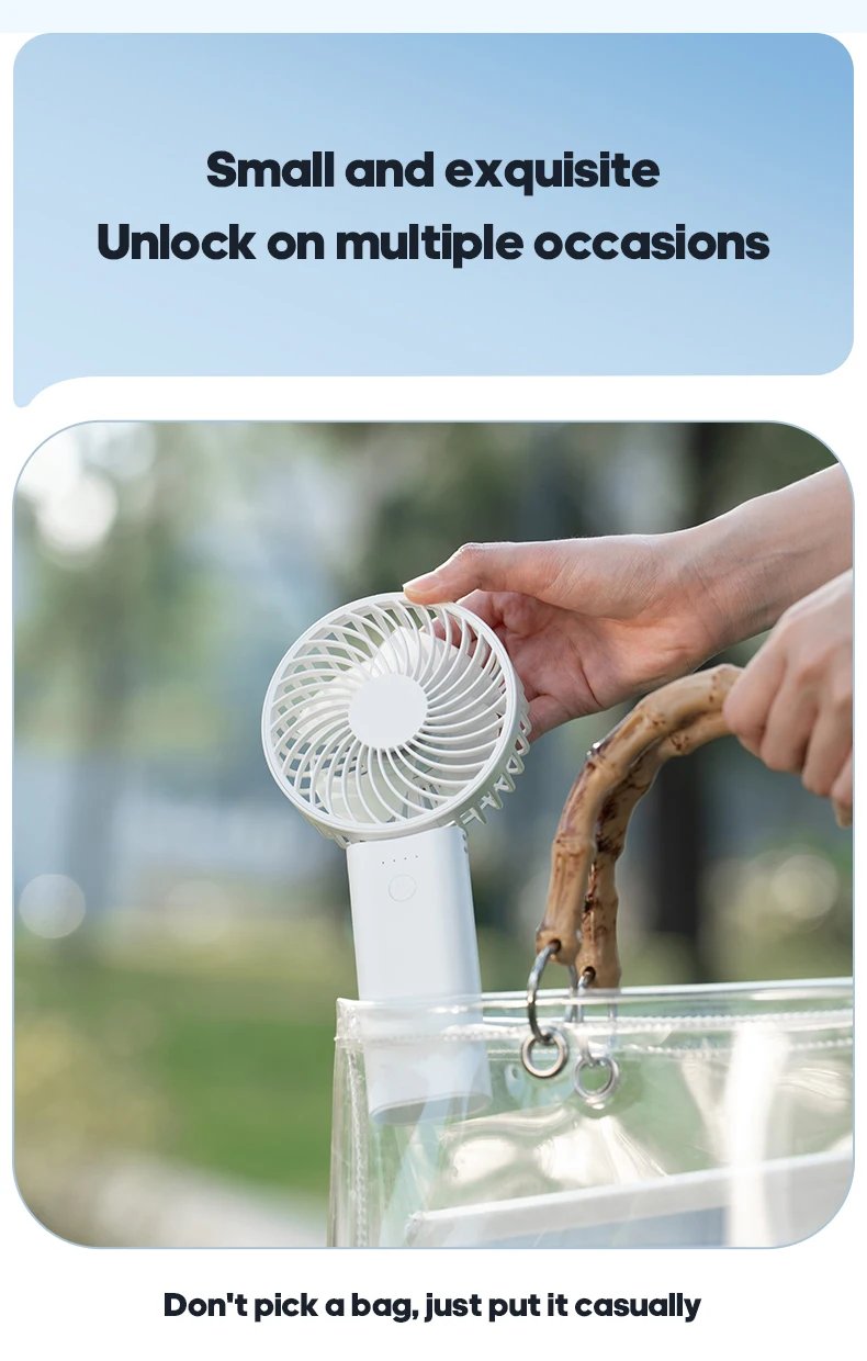 Newest Foldable Handheld Fan 4 Gear Speed Cooling Portable Fan 5200mAh Rechargeable Desk Air Circular with Dual wire Power Bank Newest Foldable Handheld Fan 4 Gear Speed Cooling Portable Fan 5200mAh Rechargeable Desk Air Circular with Dual wire Power Bank