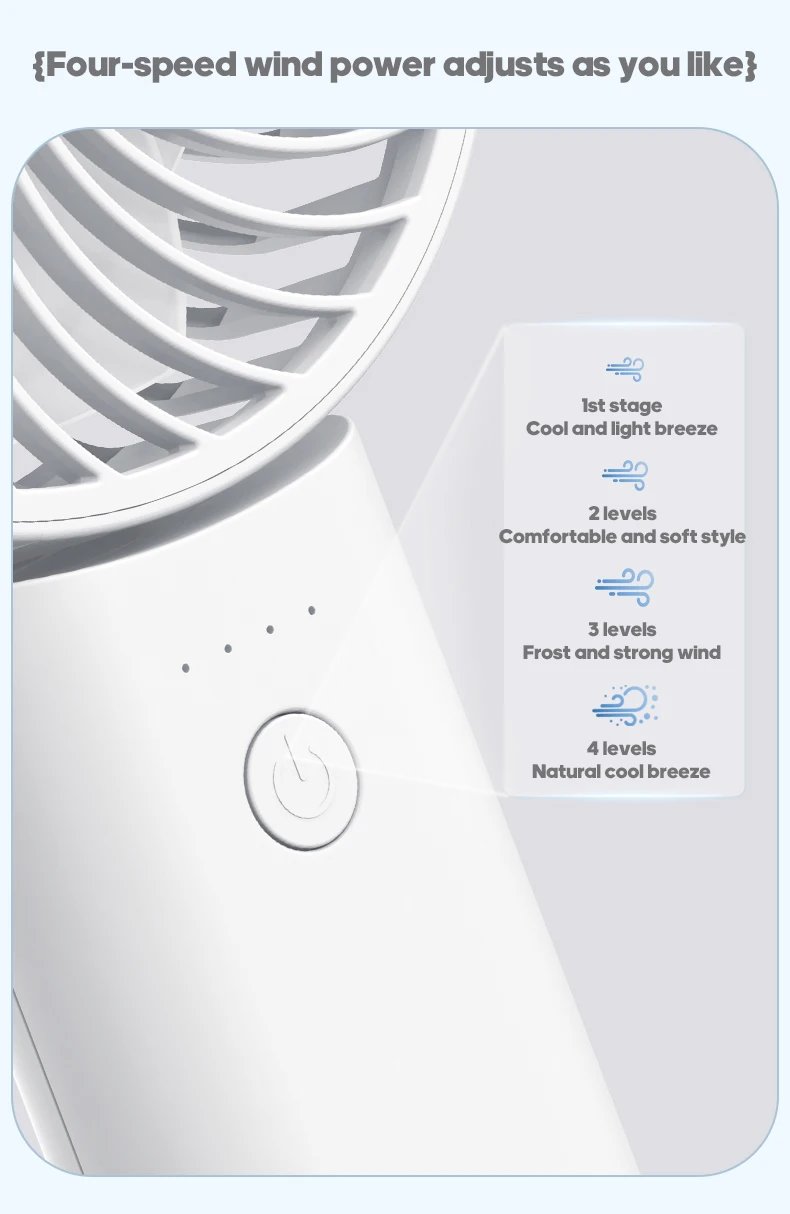 Newest Foldable Handheld Fan 4 Gear Speed Cooling Portable Fan 5200mAh Rechargeable Desk Air Circular with Dual wire Power Bank Newest Foldable Handheld Fan 4 Gear Speed Cooling Portable Fan 5200mAh Rechargeable Desk Air Circular with Dual wire Power Bank