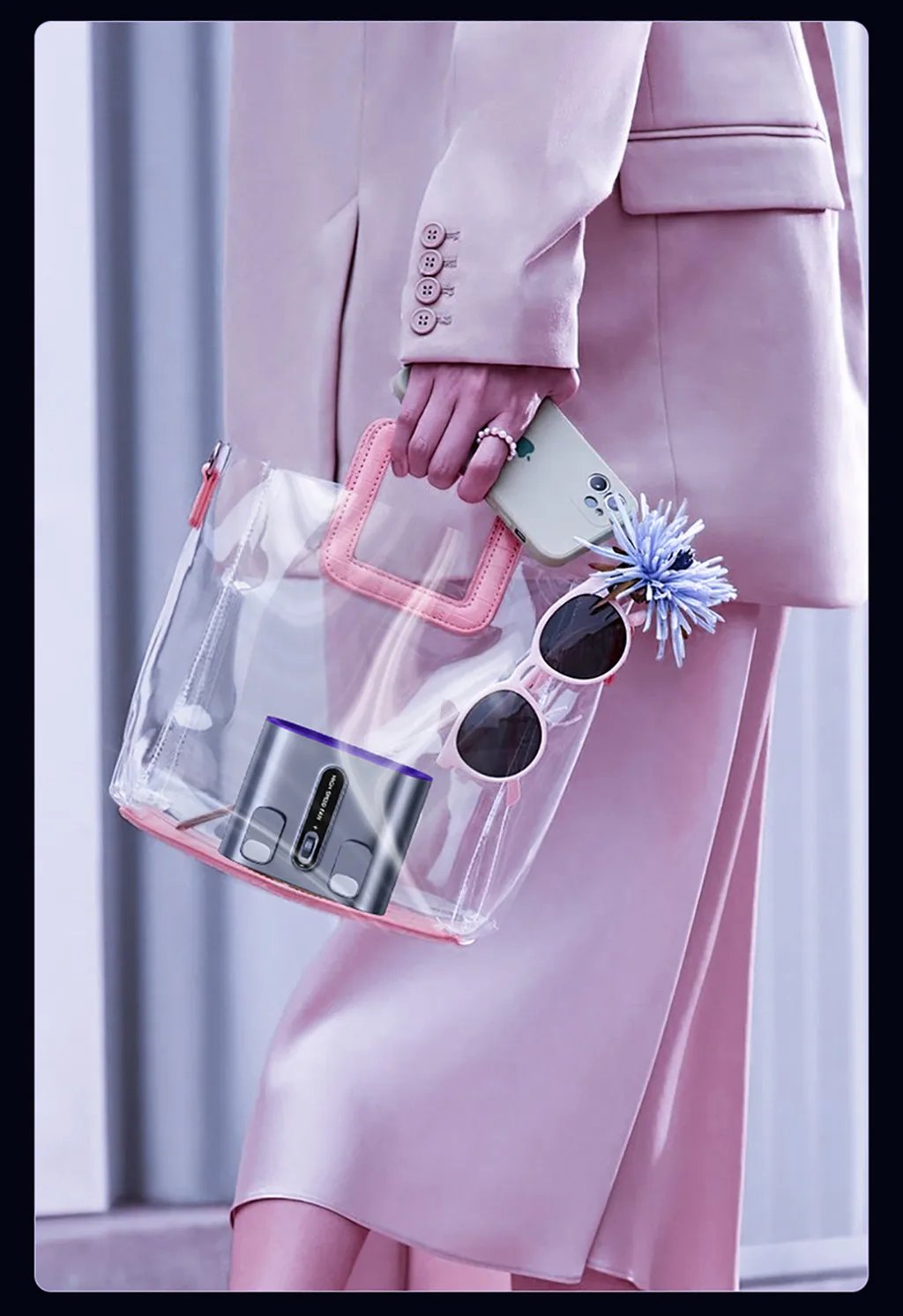 Eary Portable Waist Fan Clip Rechargeable 199 Speeds Hands-Free Neck Hanging Fans With Level 3 lighting Personal Air Cooling Fan