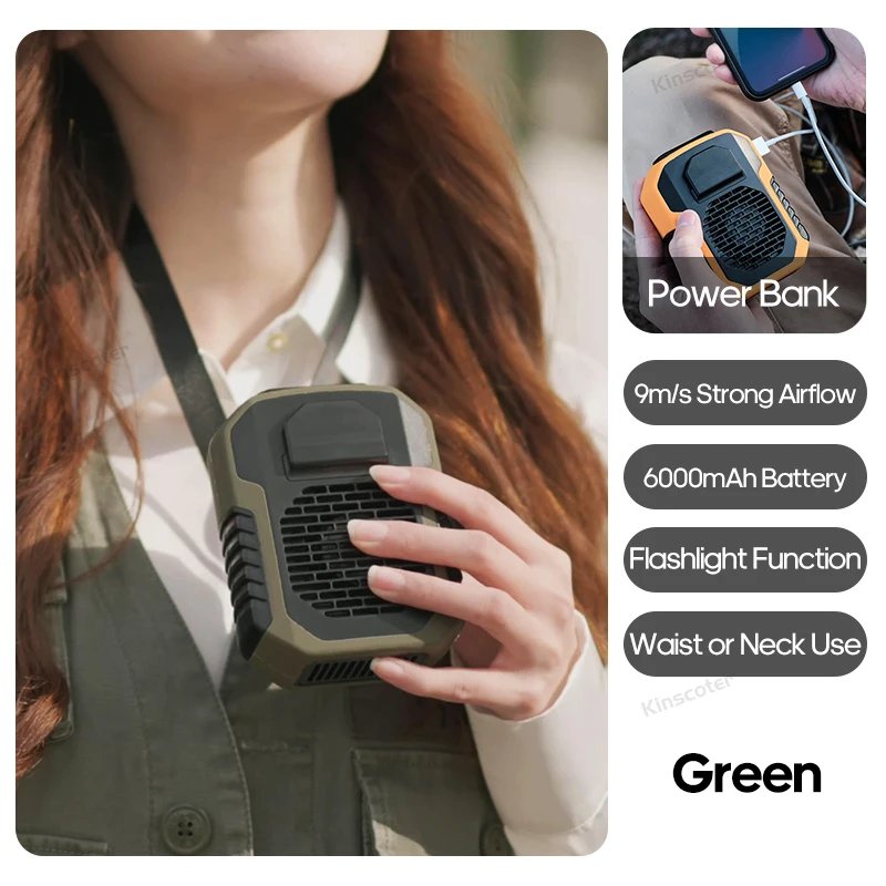 B 6000mAh Green