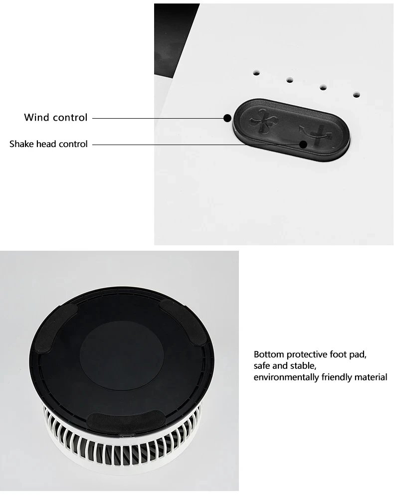 Portable Oscillating Standing Fan with Remote Controller Foldable Desk Fan Rechargeable Battery Powered Pedestal Fan for Camping