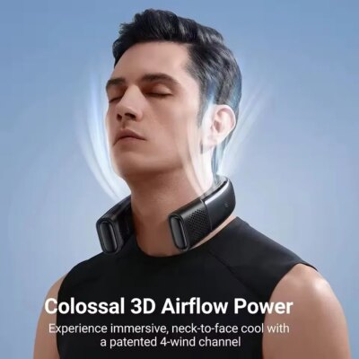 Portable Air Conditioner Smart Neck Fan Neck Cooler Heater Long Endurance Edition Wrap-around Bladeless Personal Cooling Fan - Image 3