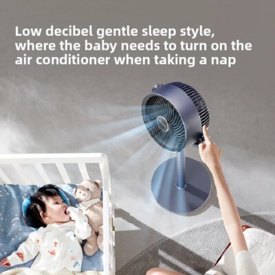 Air Circulation Fan Floor Electric Fan Household Large Wind Knob Table Dual-purpose Ventilation, Portable - Image 4