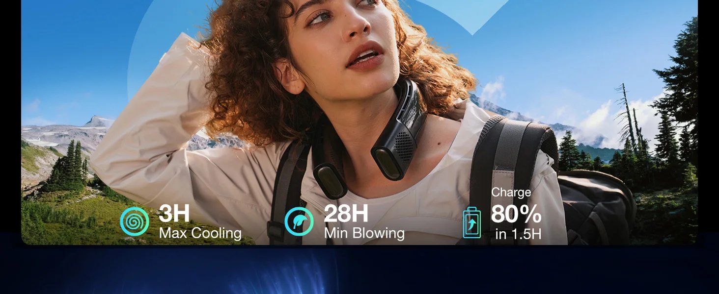 Air Cooler and Heater Personal Neck Fan 3-Speed, App Control Rechargeable, Black TORRAS COOLIFY 2S Portable Neck Air Conditioner Air Cooler and Heater Personal Neck Fan 3-Speed, App Control Rechargeable, Black TORRAS COOLIFY 2S Portable Neck Air Conditioner