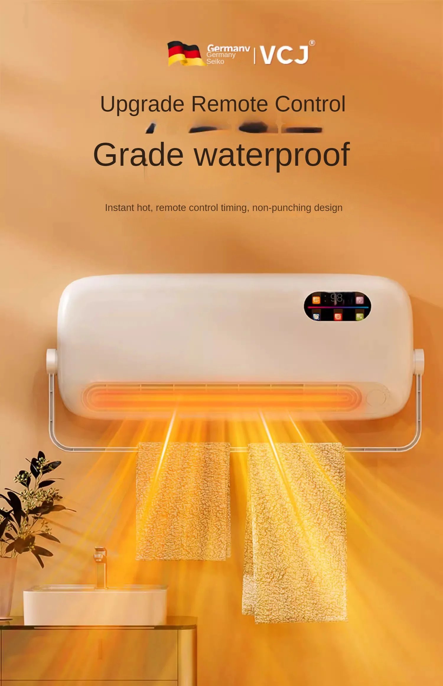 Refrigeration Air Conditioner Fan Cooler Home Wall-Mounted Mute Mobile  Air Conditioning Cold Air Fan Cooling and Heating