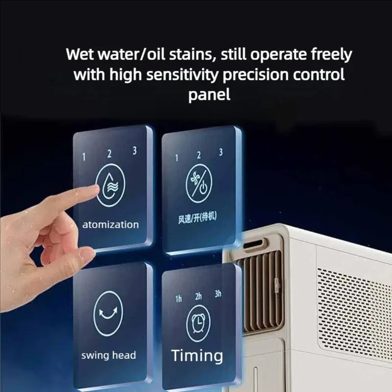 Xiaomi Youpin Desktop Fan Touch Operation Timing Ice Fog Fan Humidifier Small Air Conditioner Cooler Portable Strong Wind Fan Mi - Image 5
