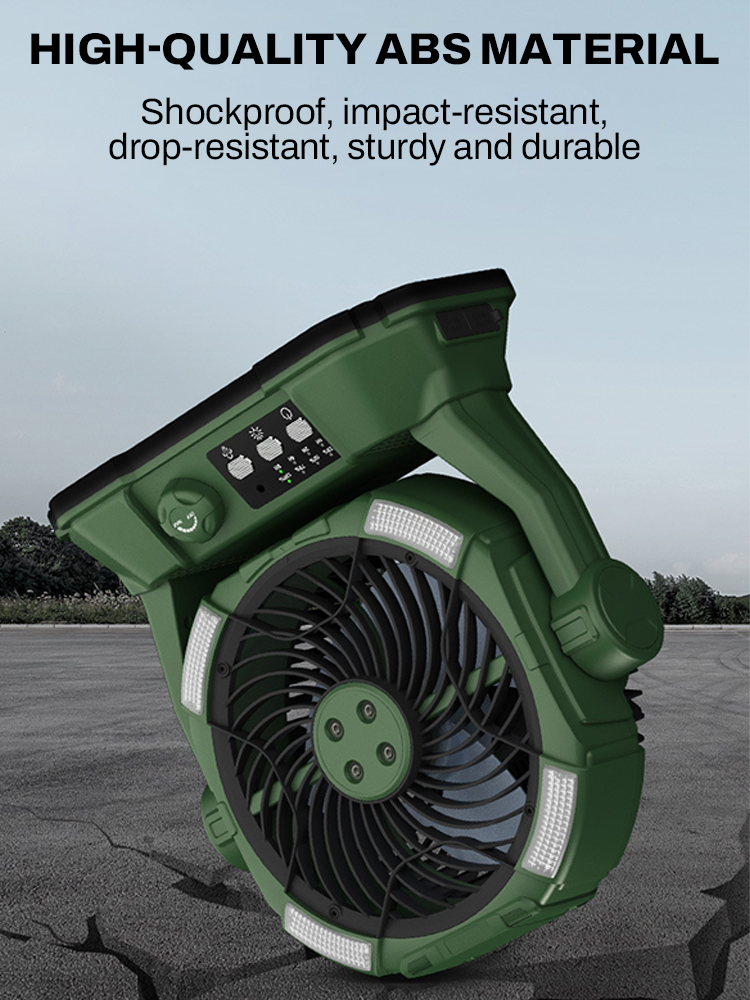 Portable Misting Fan Rechargeable Auto Swivel Fan 20000mAh USB Battery Power Bank 4 Mist Cooler Camping Fan With LED Lighting