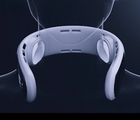 Long Battery Life Wearable Cooling Air Conditioner Portable Outdoor Electric Fan Neckband Foldable And Portable