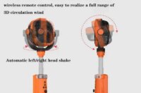 Portable Outdoor Fan Light Large Capacity Powerful Lighting with Remote Control Suitable Suitable for outdoor camping fishing