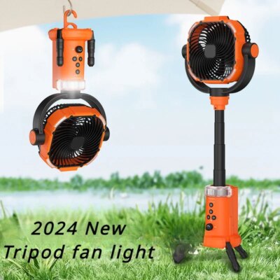 Portable Outdoor Fan Light Large Capacity Powerful Lighting with Remote Control Suitable Suitable for outdoor camping fishing - Image 3
