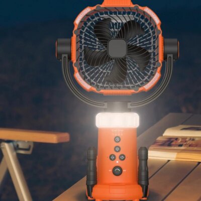 Portable Outdoor Fan Light Large Capacity Powerful Lighting with Remote Control Suitable Suitable for outdoor camping fishing - Image 5