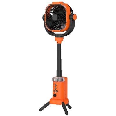 Updated Outdoor Fan Light Large Capacity Powerful Lighting Infinitely Variable Speed Portable Camping Fan with Remote Control - Image 6