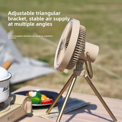 Portable Desktop Rechargeable Small Fan Outdoor Camping Tent Light Atmosphere Lighting Camp Light Xiaofeng - Image 2